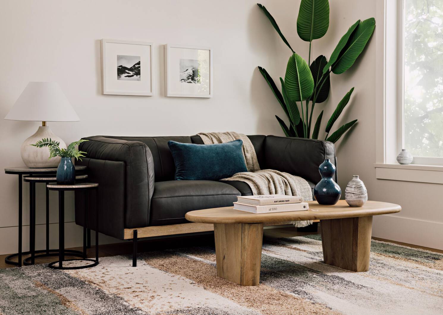 Lacie Vase Tall Blue