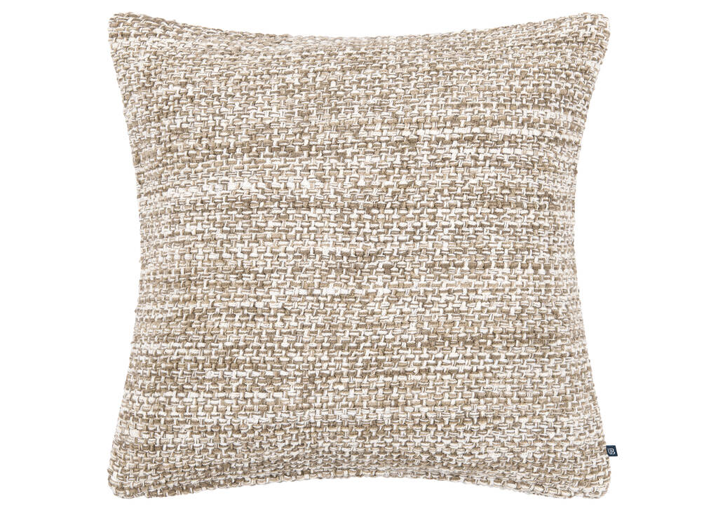 Hayes Boucle Pillow 20x20 Ivory/Mushroom