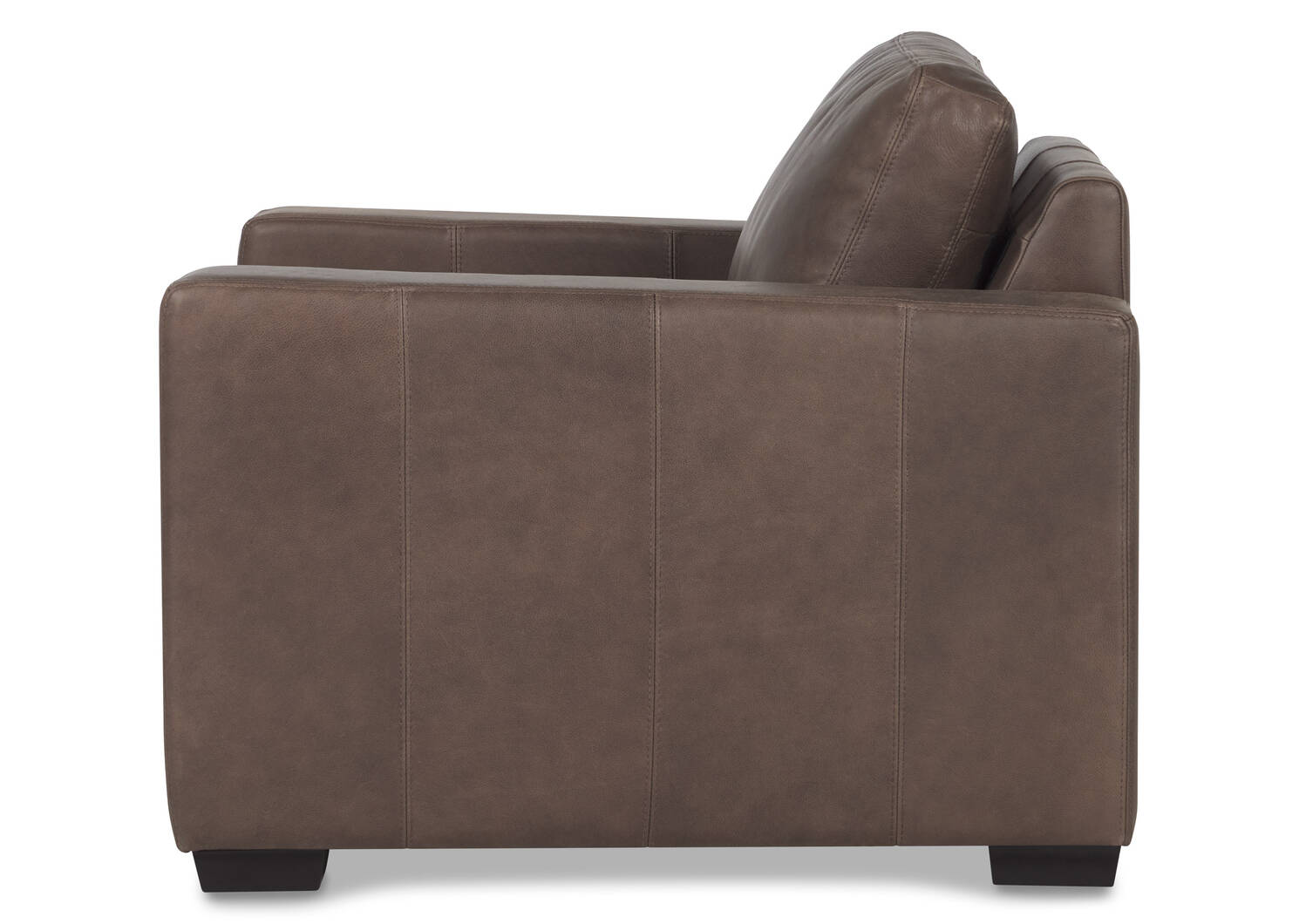 Fauteuil en cuir Brewer -Attica cacao