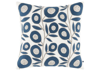 Lilly Geo Pillow 20x20 Ivory/Navy