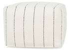 Acton Pouf Ivory