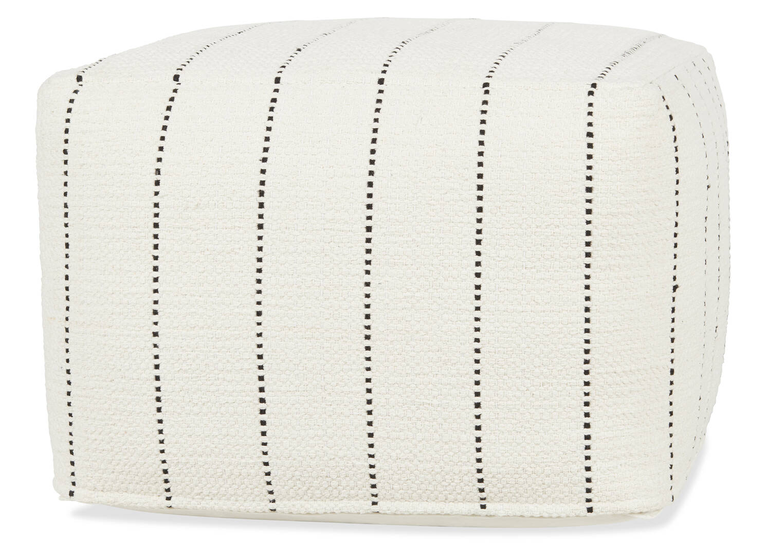 Acton Pouf Ivory