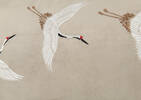 Eloise Crane Pillow 20x20 Ash/Ivory
