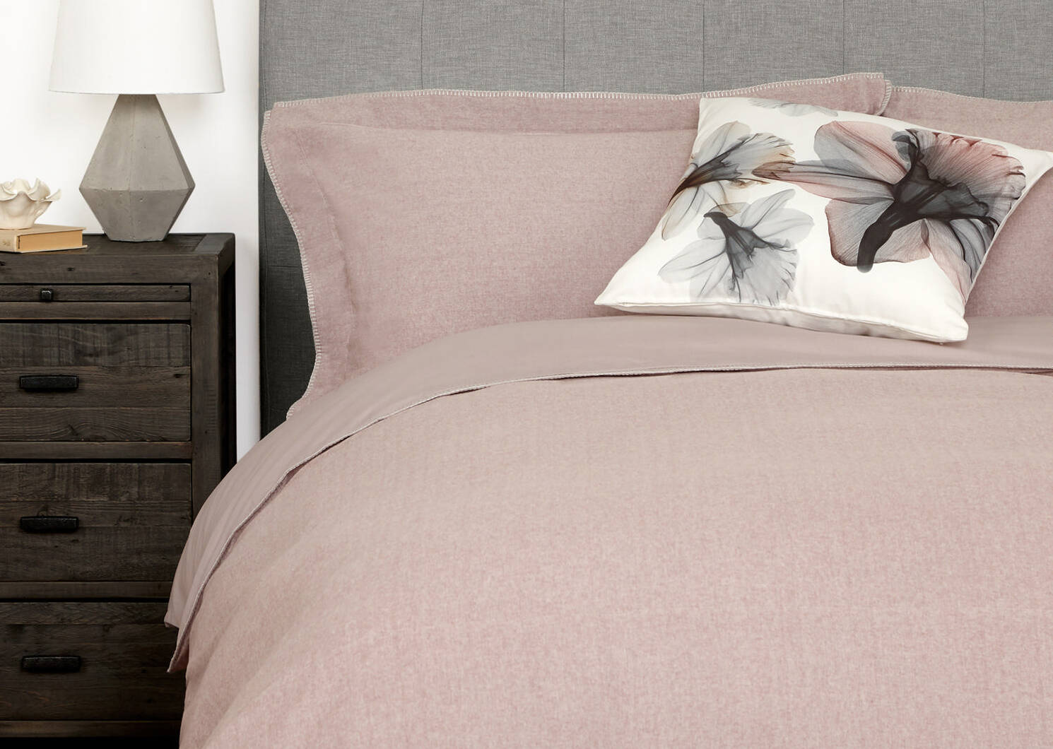 Palmas Duvet Set Queen Blush Urban Barn