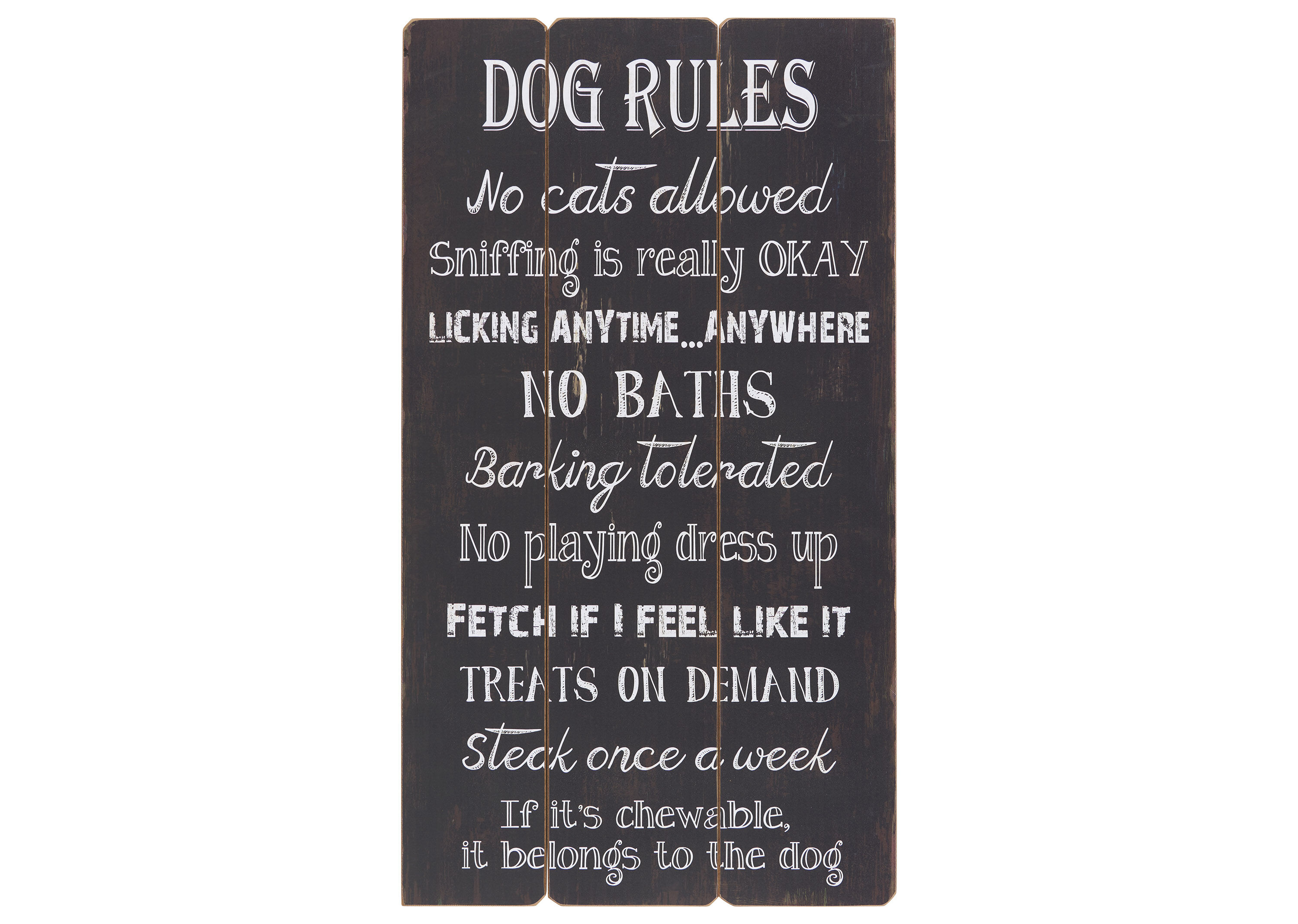 Dogs Rules Wall Plaque Urban Barn