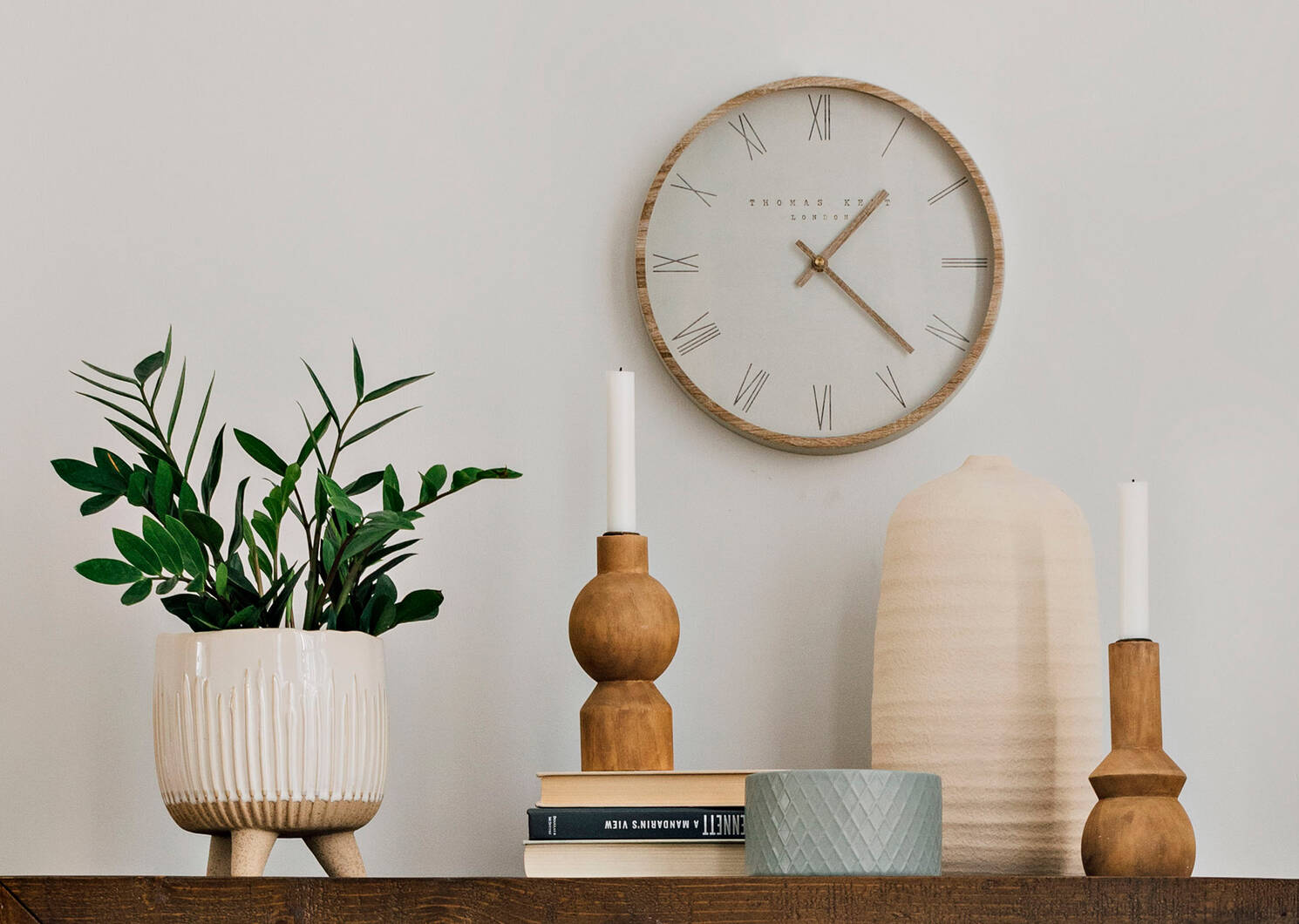 Ezio Candle Holder Narrow Natural