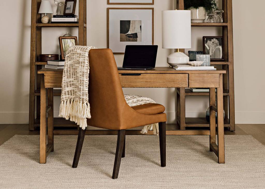 Maurizio Lthr Dining Chair -Torino Clay