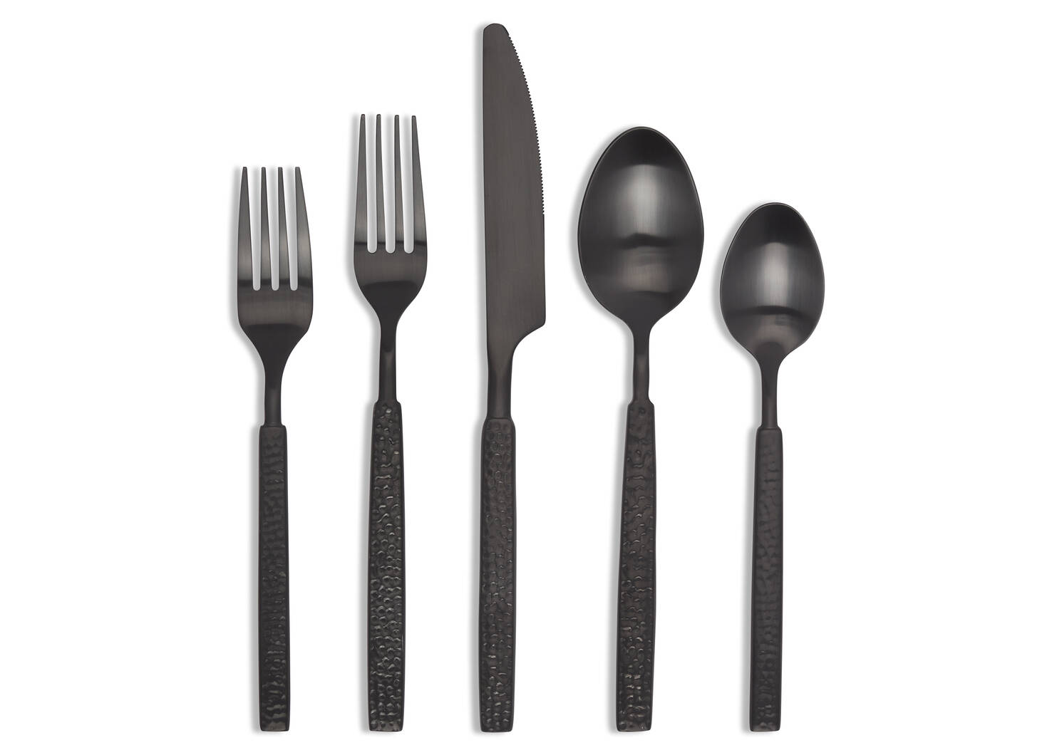 Hammered 5pc Cutlery Set