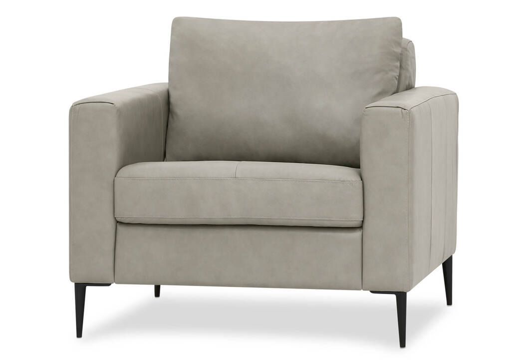 Fauteuil en cuir Lucca personnalisé