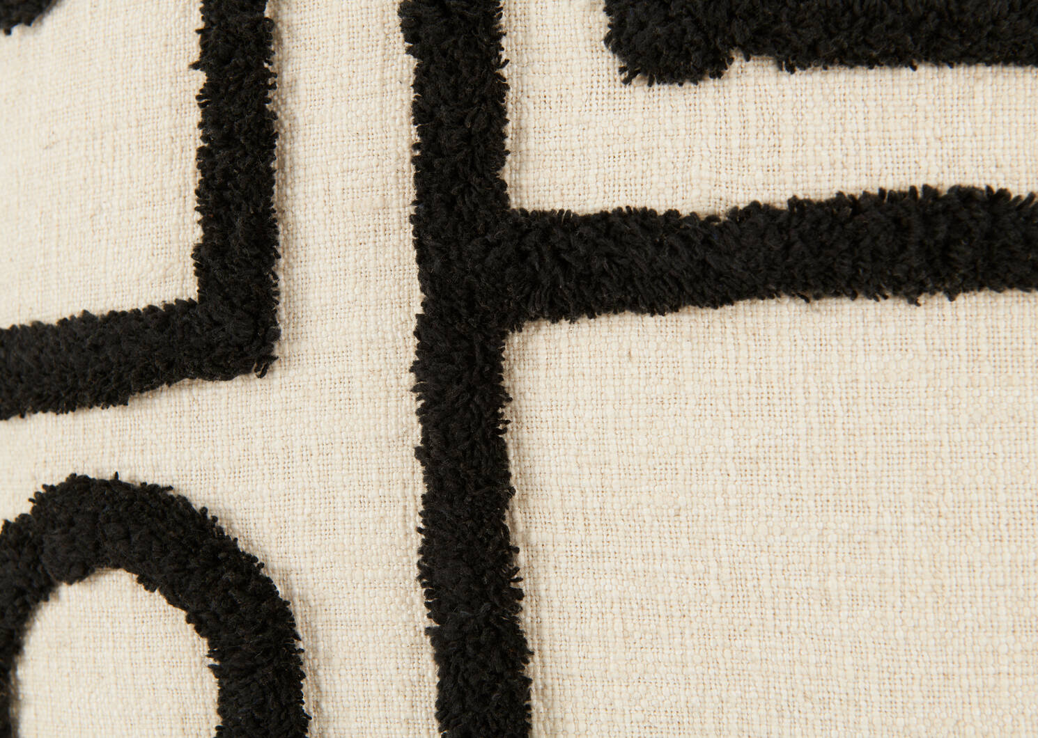 Kamika Cotton Pillow 20x20 Natural/Bl