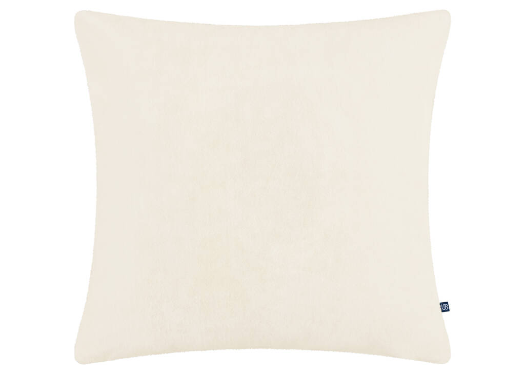 Laurent Faux Fur Pillow 24x24 White