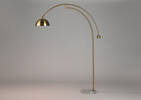 Muse Arc Floor Lamp Brass
