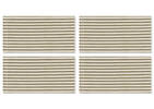 Audley Striped Napkins Set of 6 Green/Be
