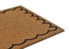 Scalloped Border Doormat Natural