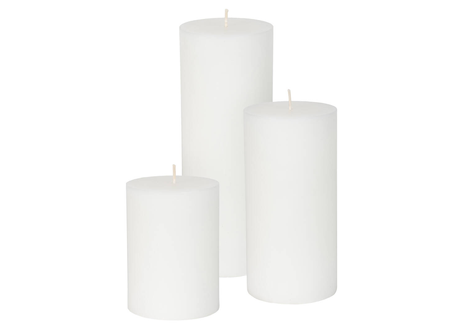 Cassa Candle 3x4 White Unscented