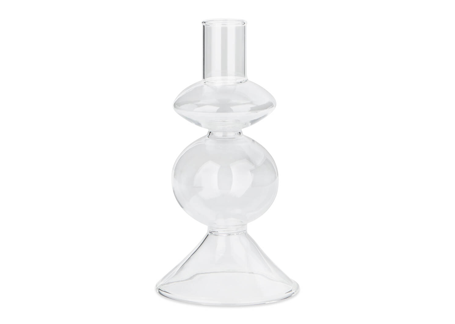 Bobbi Candle Holder Small Clear