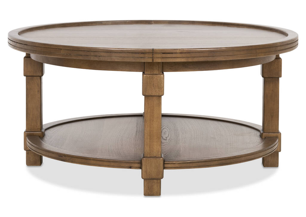 Merrin Round Coffee Table -Larke Brandy