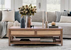 Graham Coffee Table -Ayr Drift/Rattan