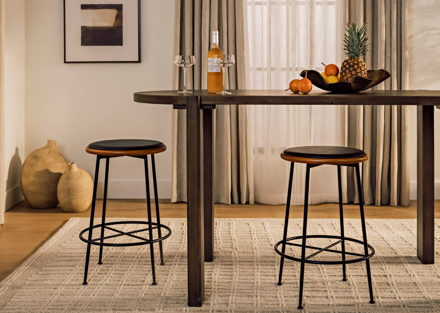 Tabouret Juniper -Cloyce noir