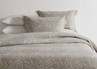 Alda Cotton Duvet Sets - Natural/Grey