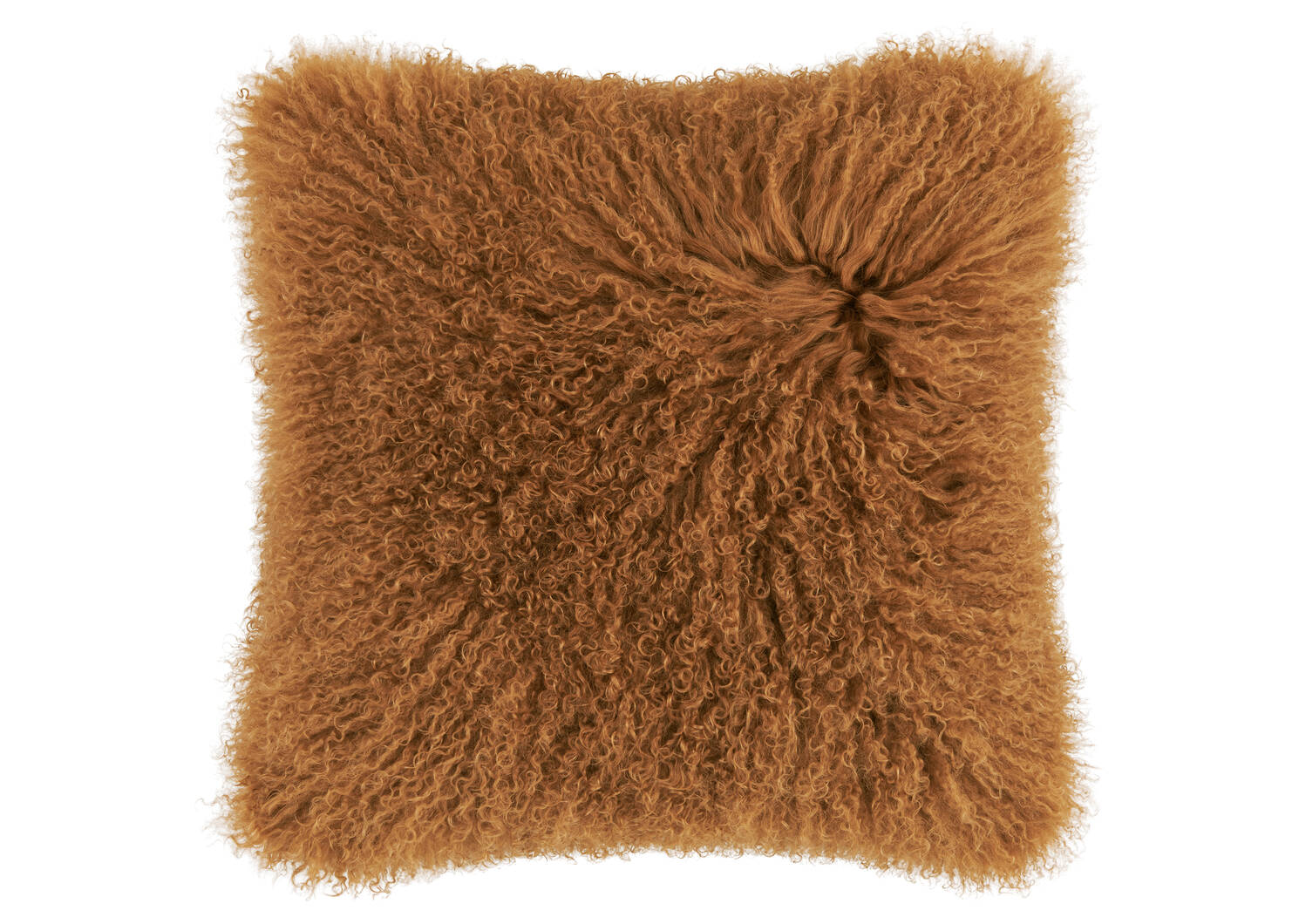 Coussin Mongolian 20x20 caramel