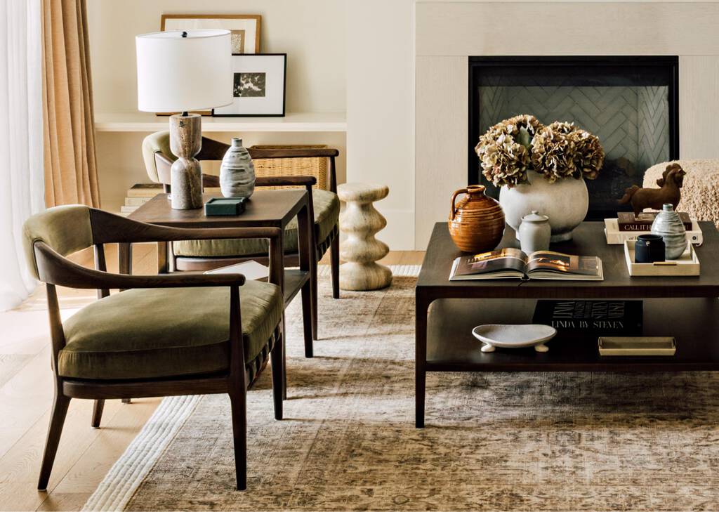 Shilo Vase Large Grey/White