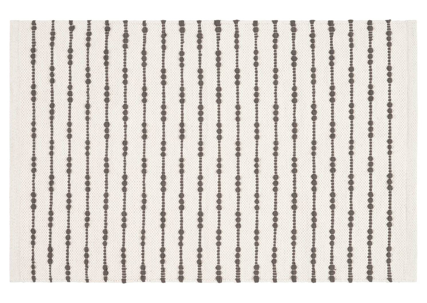 Tapis décoratifs rayés Rivera -naturels/gris