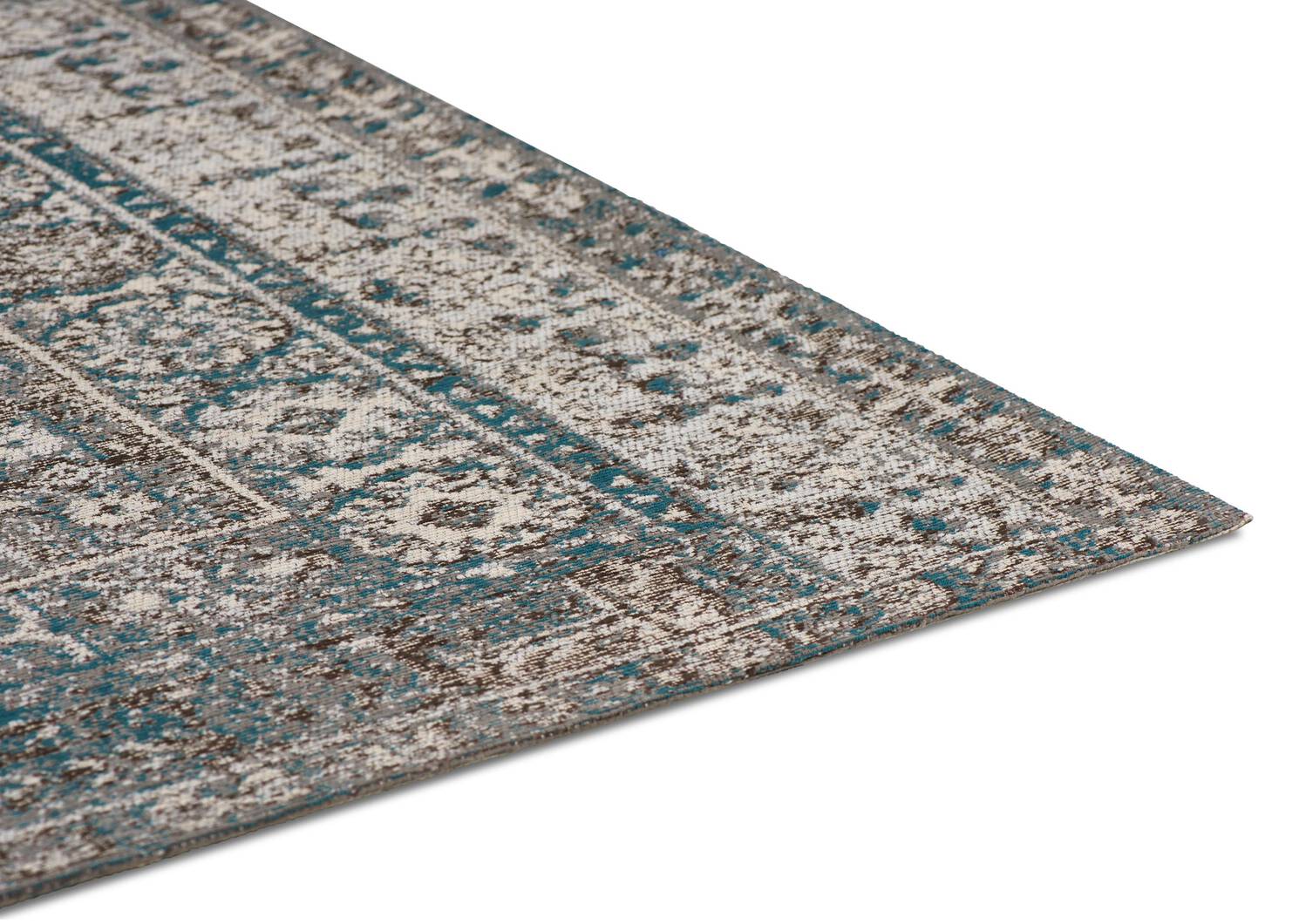 Tapis Legacy 96x120 gris/sarcelle