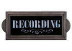 Recording Wall Sign