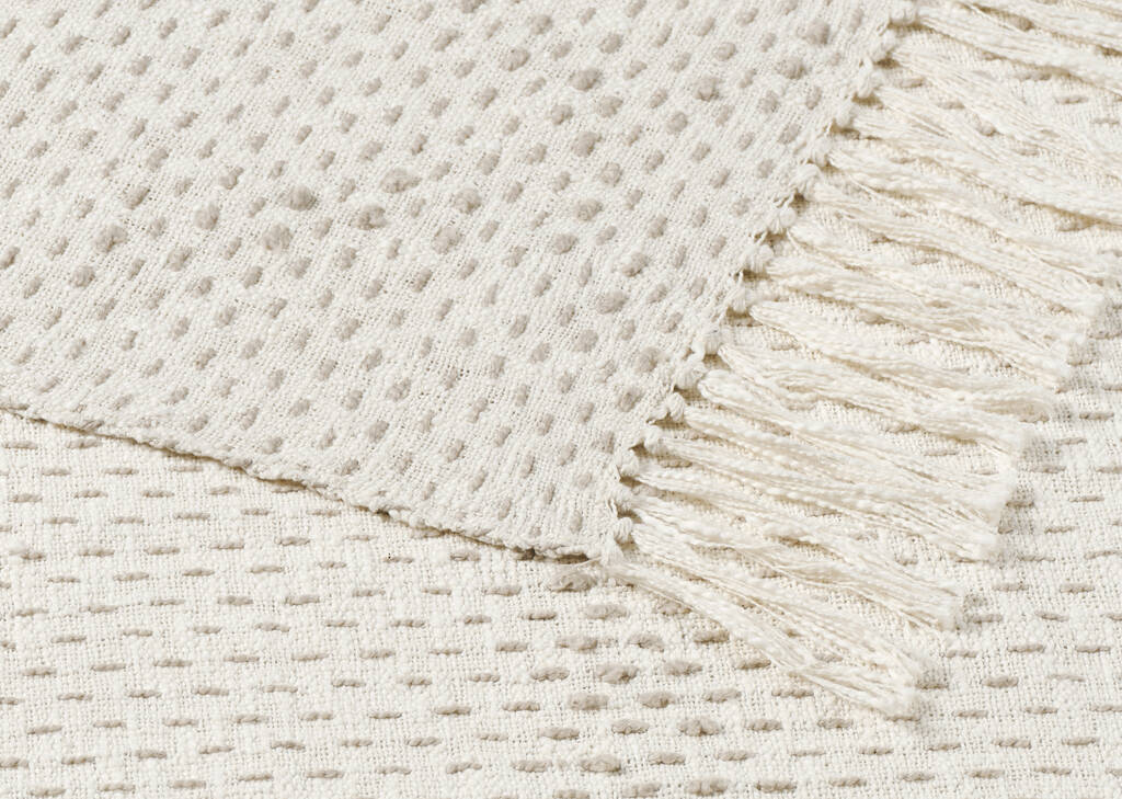 Withers Cotton Throw Natural/Ash
