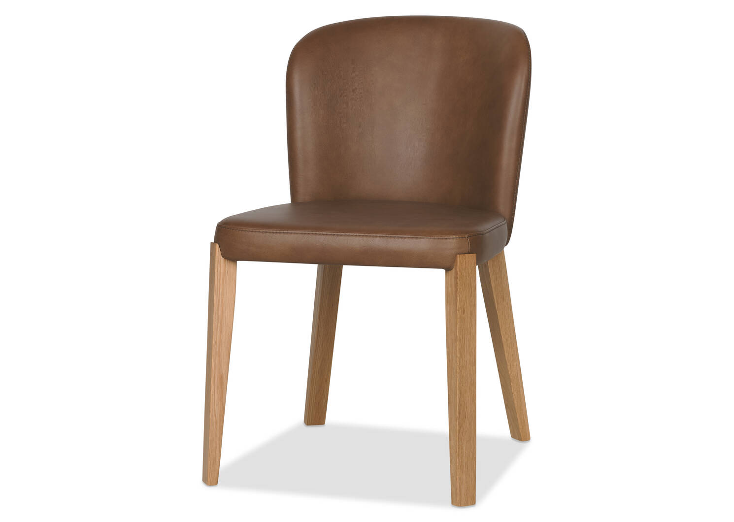 Eldridge Leather Dining Chair -Leo Mocha