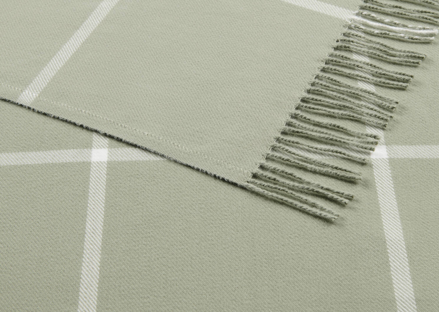 Sabena Striped Throw Seagrass/Ivory