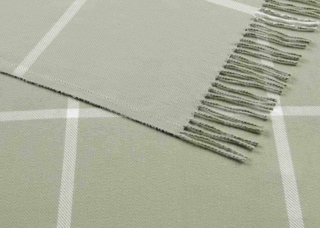 Sabena Striped Throw Seagrass/Ivory