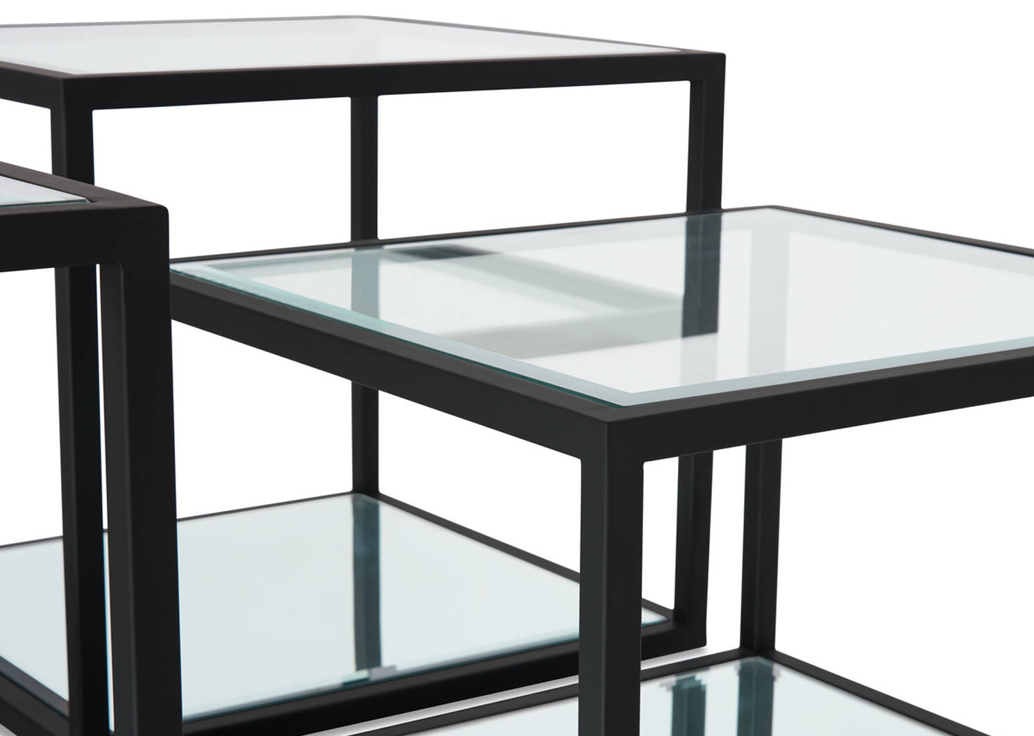 Brady Coffee Table Set -Black