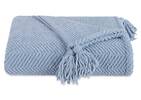 Brisbane Chenille Throw Dusty Blue