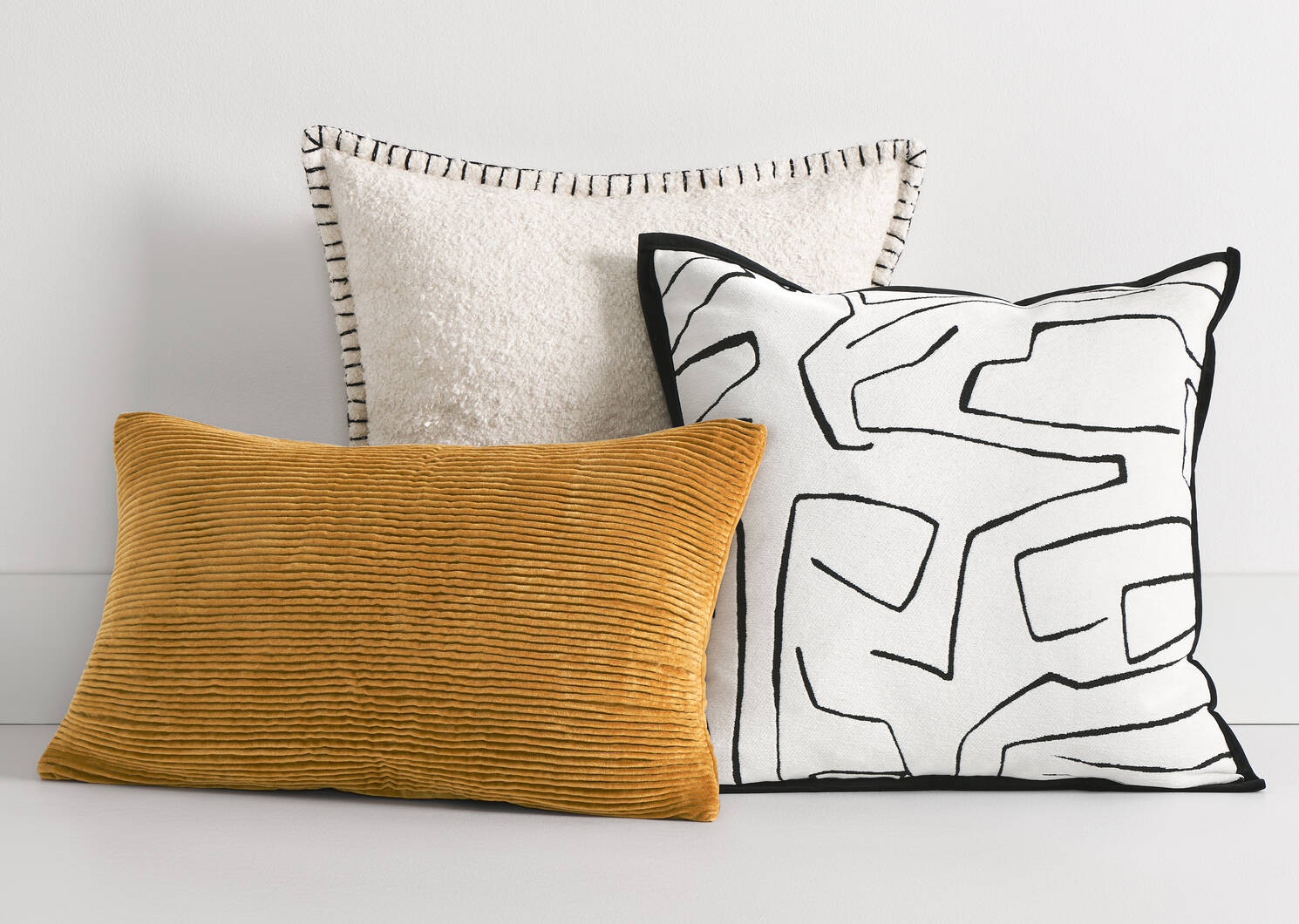 Combo coussins Corduroy moderne