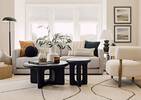 Harriet Boucle Round Pillow Black