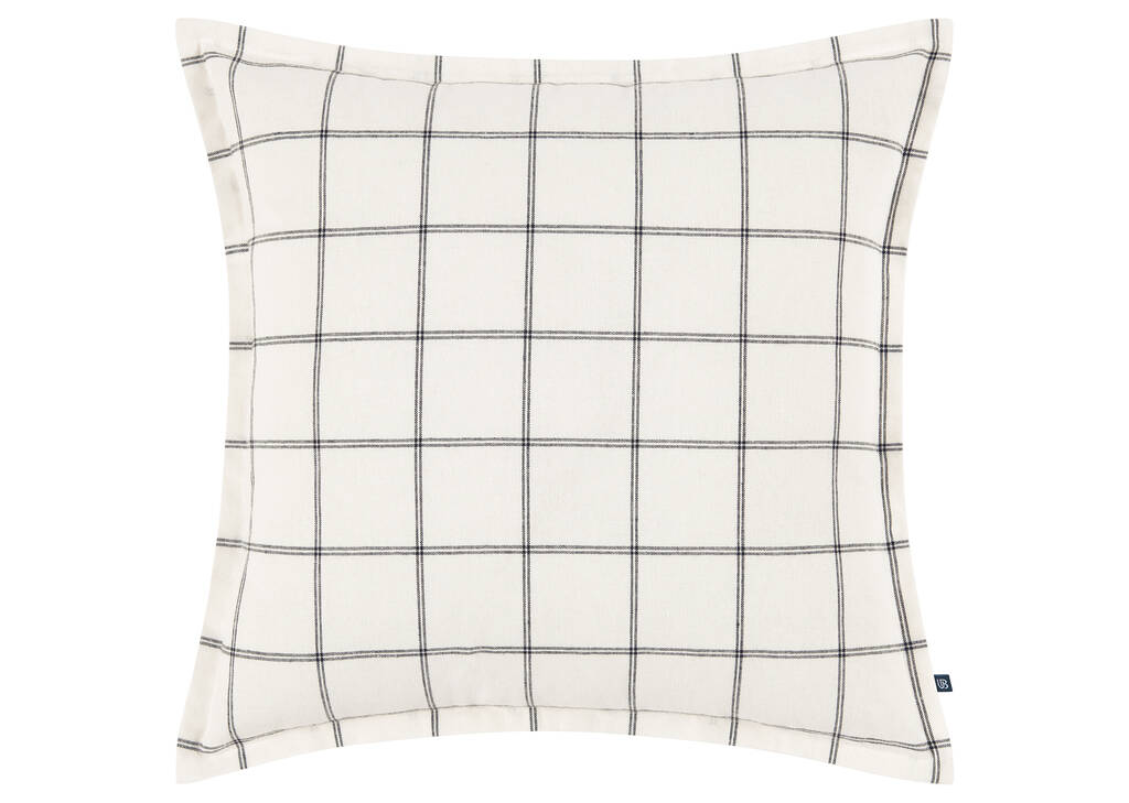 Coussin Murron 20x20 ivoire/noir