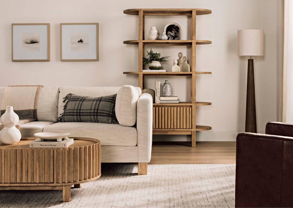 Alfie Bookshelf -Chastain Flax