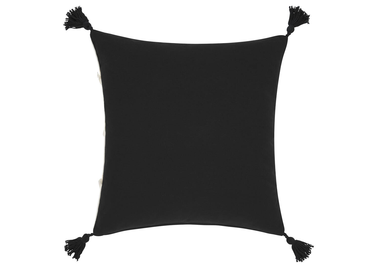 Coussin Gita 20x20 ivoire/noir