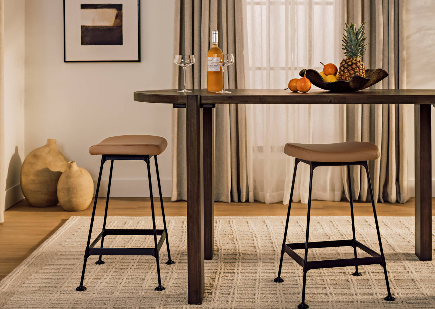 Tabouret Nolin -Somme caramel
