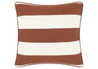 Corsica Outdoor Pillow 21x21 Ivory/Rust