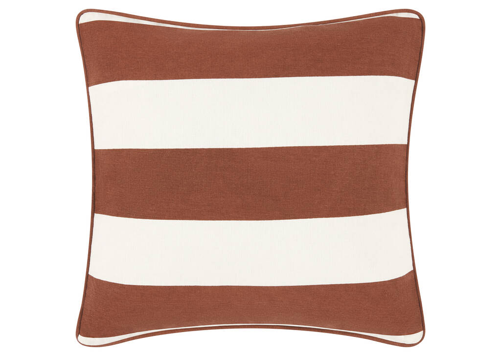 Corsica Outdoor Pillow 21x21 Ivory/Rust
