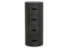 Drum 4 Drawer Pedestal -Mango Black