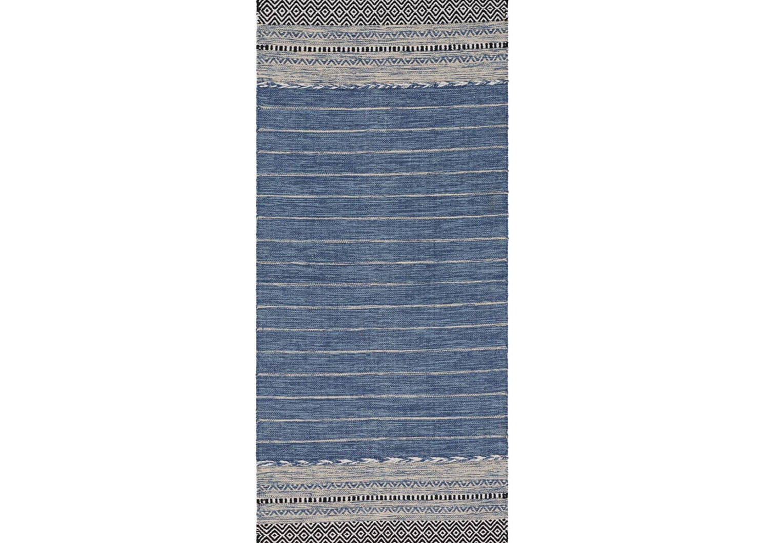 Tapis de couloir Ari 30x84 bleu