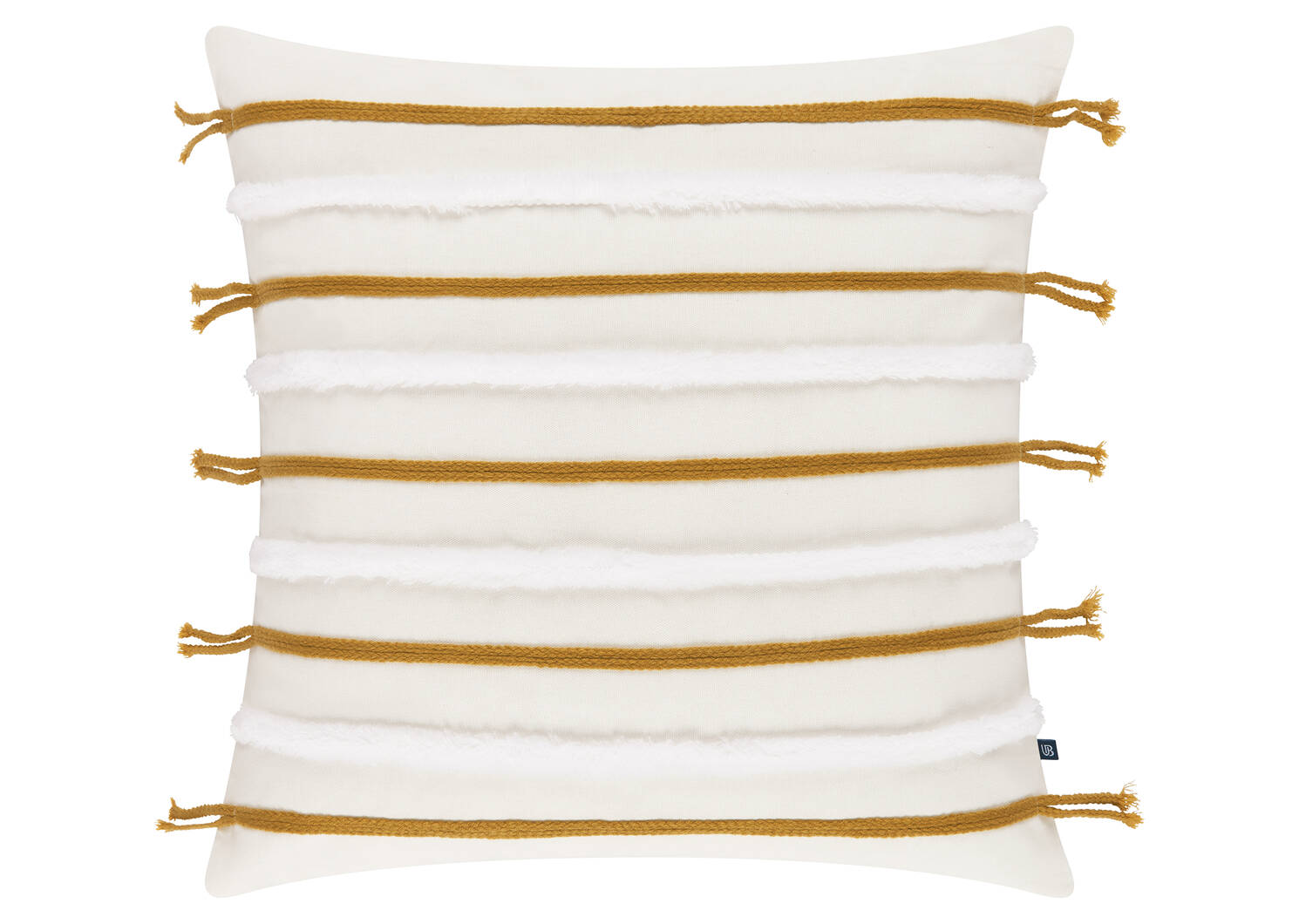 Coussin Mesilla 20x20 nat/blanc/ambré