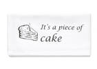 Food Saying Napkins Set of 8 White