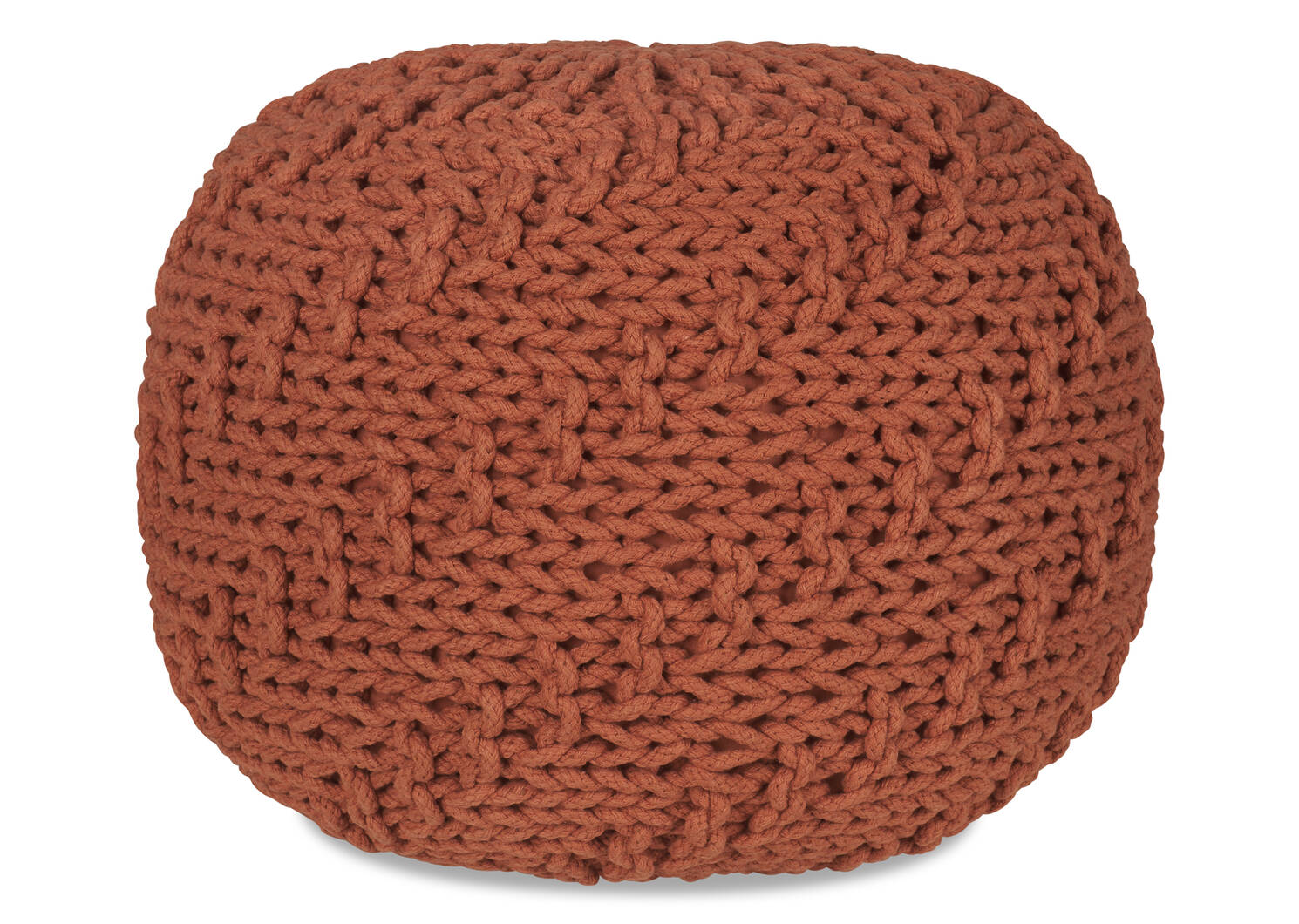 Pouf Roper terracotta