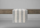 Laurel Striped Table Runner Sand/Black