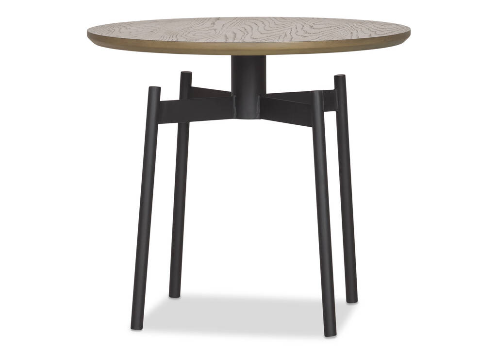 Melville Round Side Table -Raven Umber